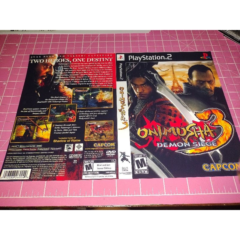 1 encarte / capa para jogo de Playstation 2 ps2