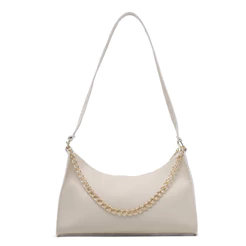 Bolsa Feminina Baguette Pequena Corrente Tiracolo Transversal de Ombro Estilosa