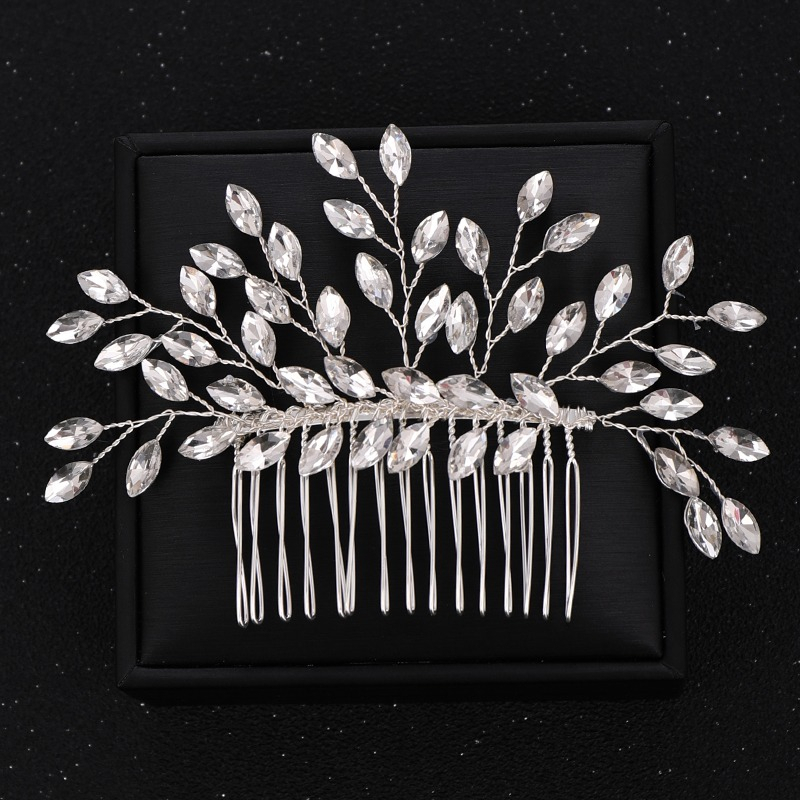 Arranjo De Cabelo Noiva Pente Tiara Grinalda Enfeita A30 em Oferta na Shopee