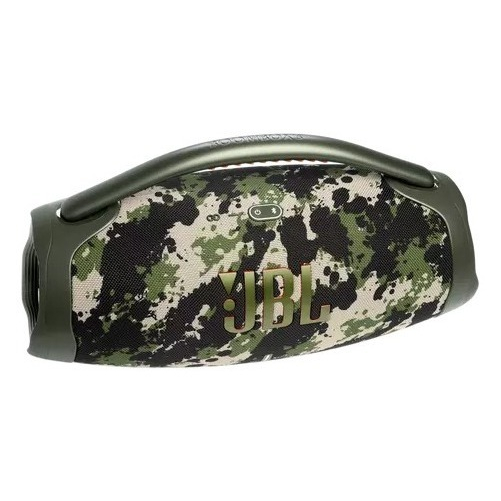 Caixa De Som Bluetooth Boombox 3 Camuflada Verde-musgo ou Preta Jbl