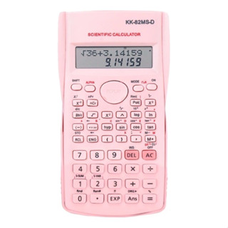 Calculadora Científica 82ms 240 Funções Com Capa Rosa Claro bateria inclusa