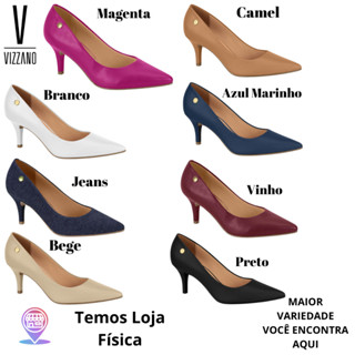 1185.702 - Sapato Scarpin Vizzano Feminino ORIGINAL Fino 7,5 CM - Temos Outras Cores