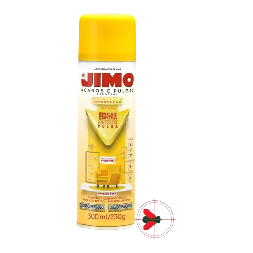 Jimo Ácaros E Pulgas Aerossol 300ml em Oferta na Shopee