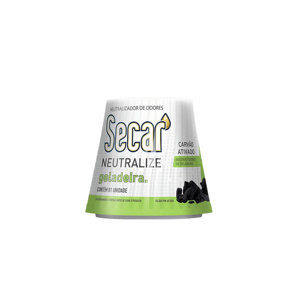 Absorvedor De Odores Secar Neutralize Geladeira 30g Tira e Absorve e Elimina Cheiro Ruim Carvão Ativo Desodorizador