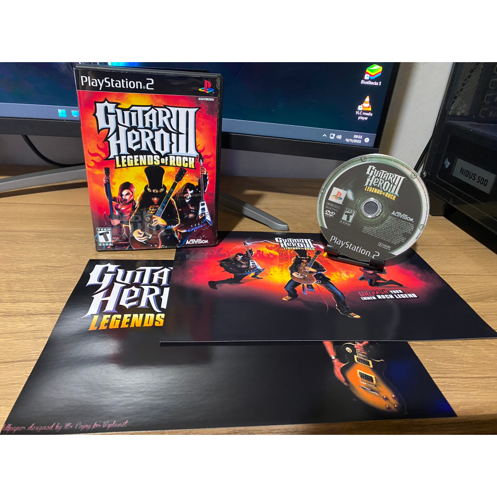 Guitar Hero Legends of Rock com Pôsteres para PS2