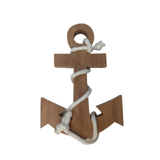 Âncora De Madeira 100% Natural Para Decoração (24x17) em Oferta na Shopee