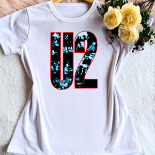 Camiseta Blusa T-shirt Feminina Banda de Rock vários modelos - Pink Floid - The Beatles - The Rolling Stones - U2 - Queen - Kizz - Guns N Roses
