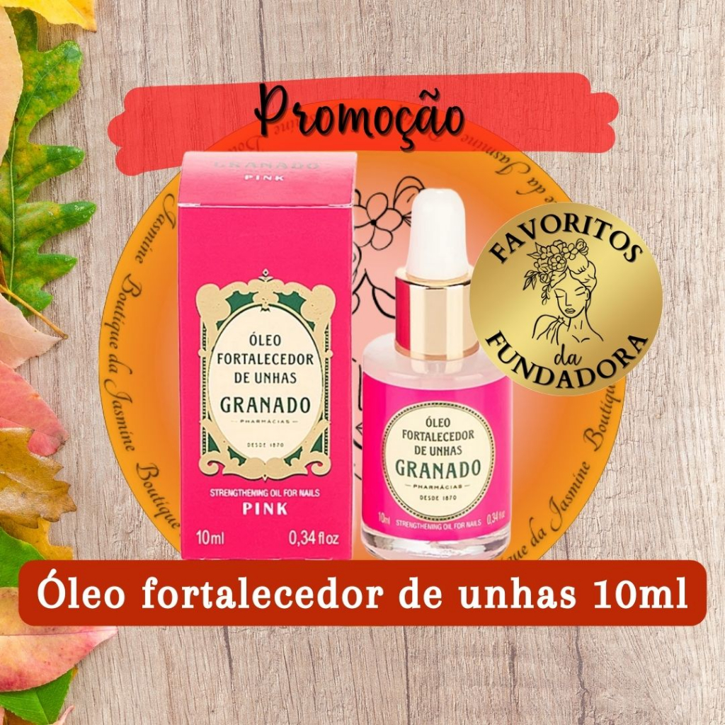 Óleo Fortalecedor de Unhas 10ml - Granado Pink