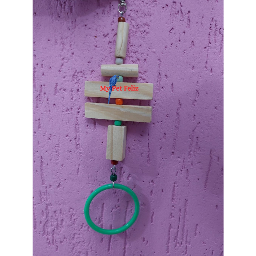 Brinquedo para calopsita - brinquedo para periquito - brinquedo para roselas -brinquedo para ring neck argola interativa