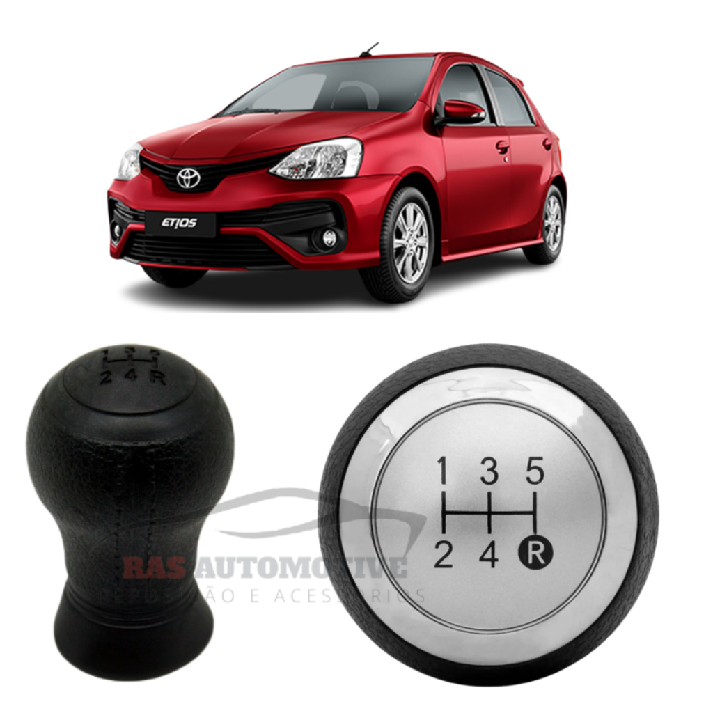 Manopla Bola de Câmbio Toyota Etios 2013 2014 2015 2016 2017 2018 2019 Imperdível