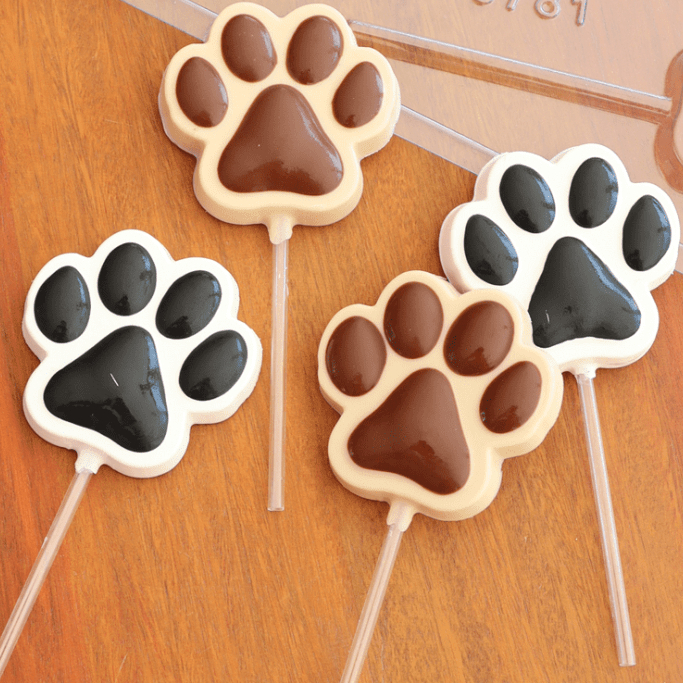 Forma De Acetato Confeitaria Pirulito Pata Dog em Oferta na Shopee