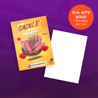 Cartão de agradecimento Personalizado para cliente 8cm x 11cm Frente Brilhante em Oferta na Shopee