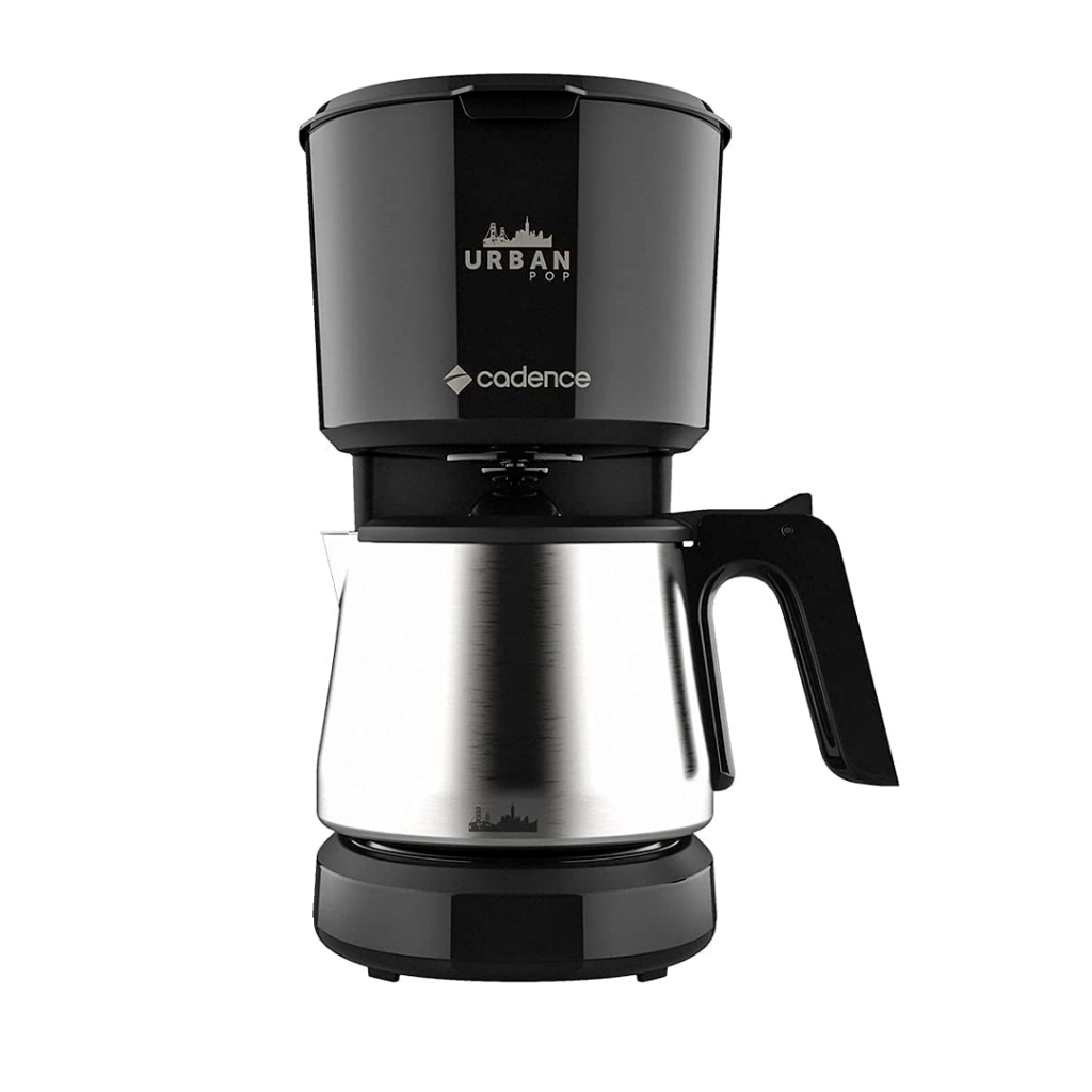 Cafeteira Eletrica Cadence Caf810 Preto com jarra em Inox Semi-Automática