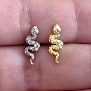 Piercing cobra aço cirúrgico dourado Orelha, Helix, Trágus, Conch, Snug e Cartilagem