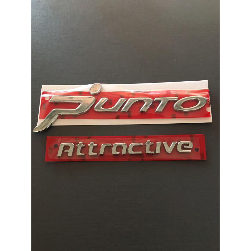 Emblema Letreiro Fiat Punto Attractive Modelo Até 2012 Peça Cromada