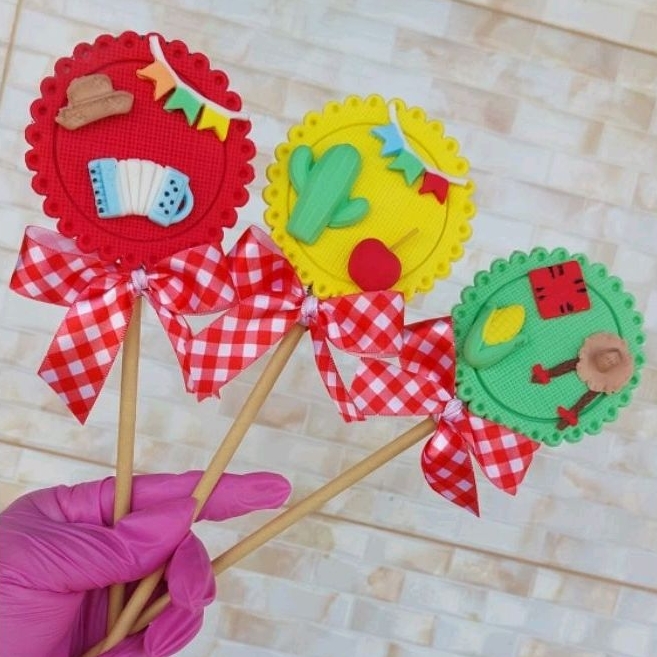 Molde Forma de Silicone Chapéu e Sanfona para decorar cód 1740 | Molde São João