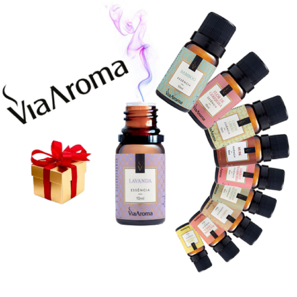 Imagem Essência Via Aroma Para Aromatizador Difusor Elétrico 10 Ml Cada Original - Escolha a sua