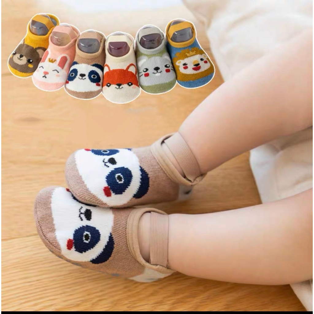 Kit2 ，4 ，5 ，Meia infantil Sapatilha Antiderrapante Infantil e Bebê em Algodão Menina e Meninos Variado Modelos