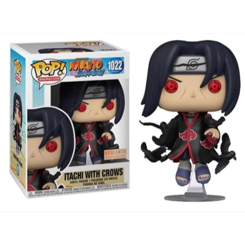 FUNKO POP NARUTO ITACHI W/CROWS 1022  NOVO ORIGINAL
