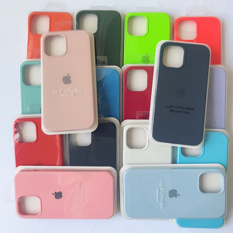 Capa de Silicone Case Aveludada iPhone 12 iphone12pro  iPhone12promax em Oferta na Shopee