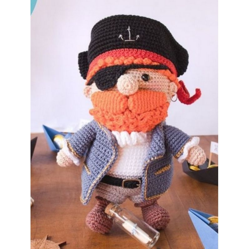 Pirata amigurumi/Pirata boneco/personagem