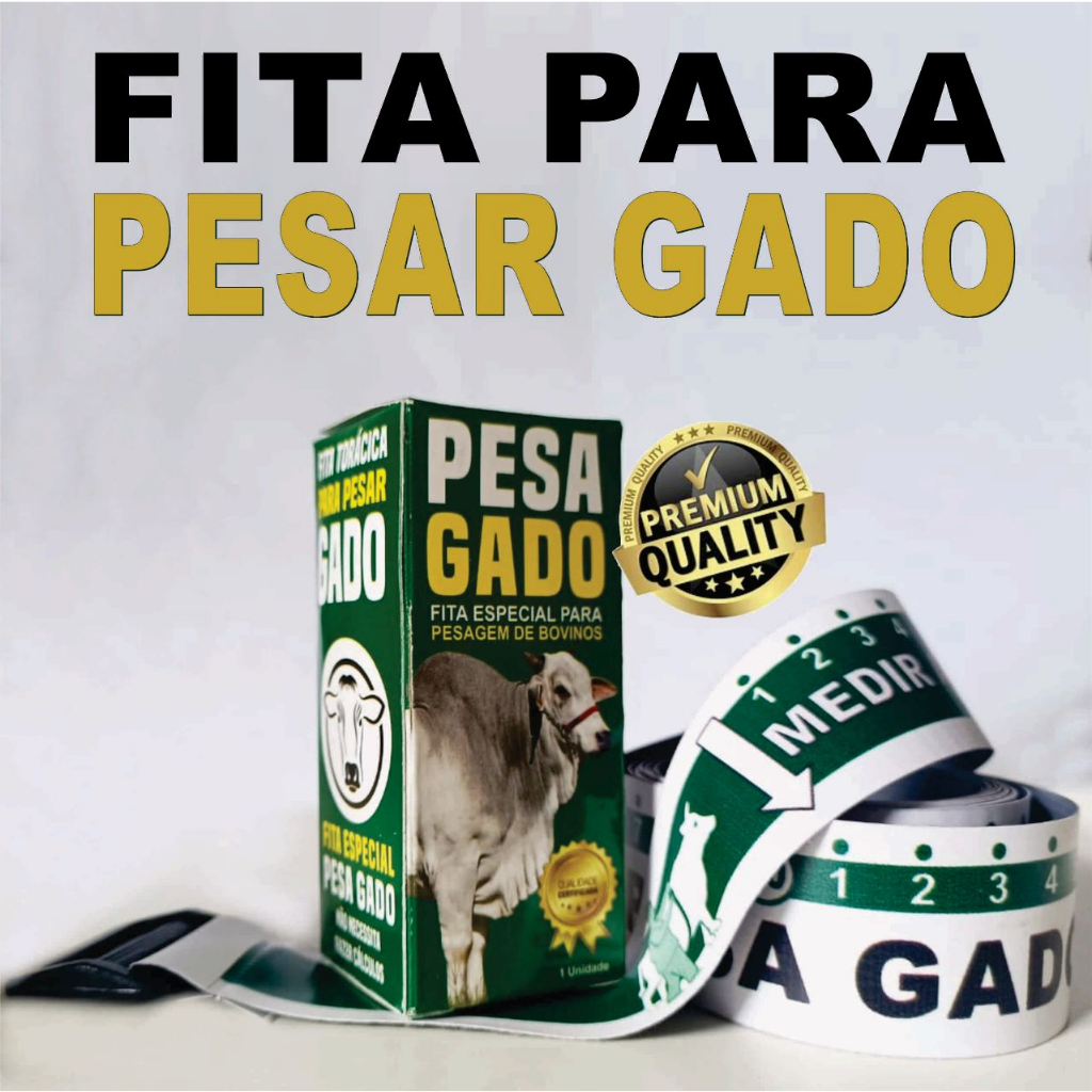 Fita Para Pesar Gado de Leite e Corte Fita Métrica para Pesagem de Bovinos