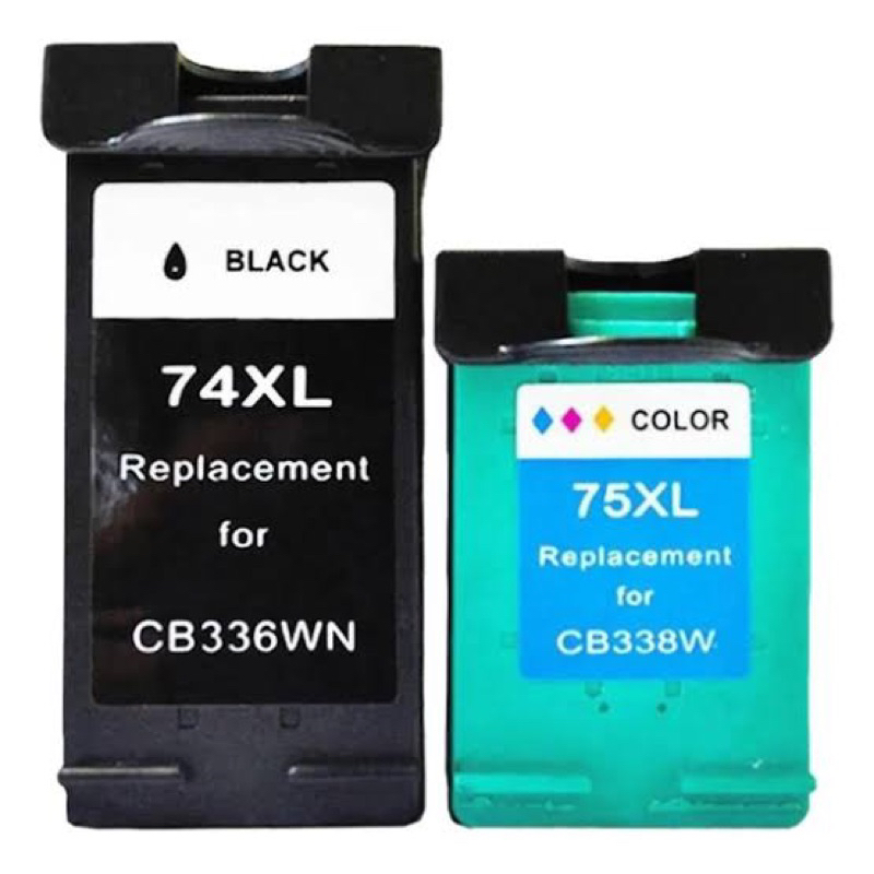 Kit de cartucho jato de tinta 74/75 1 preto e 1 colorido uma ótima opção em Oferta na Shopee
