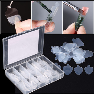 Molde F1 MOLDE + Adesivo 120un Francesa Reversa Linha Francesa De Silicone Macio Formas De Prego Duplas Falsas Pontas De Fringe Guias