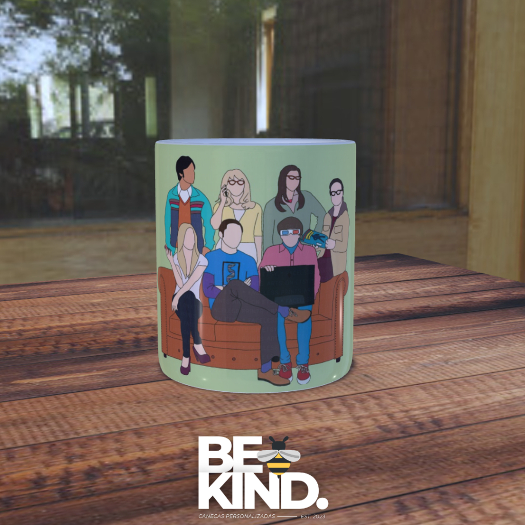 Caneca personalizada "The Big Bang Theory / Big Bang: A Teoria" ilustrada | be kind.