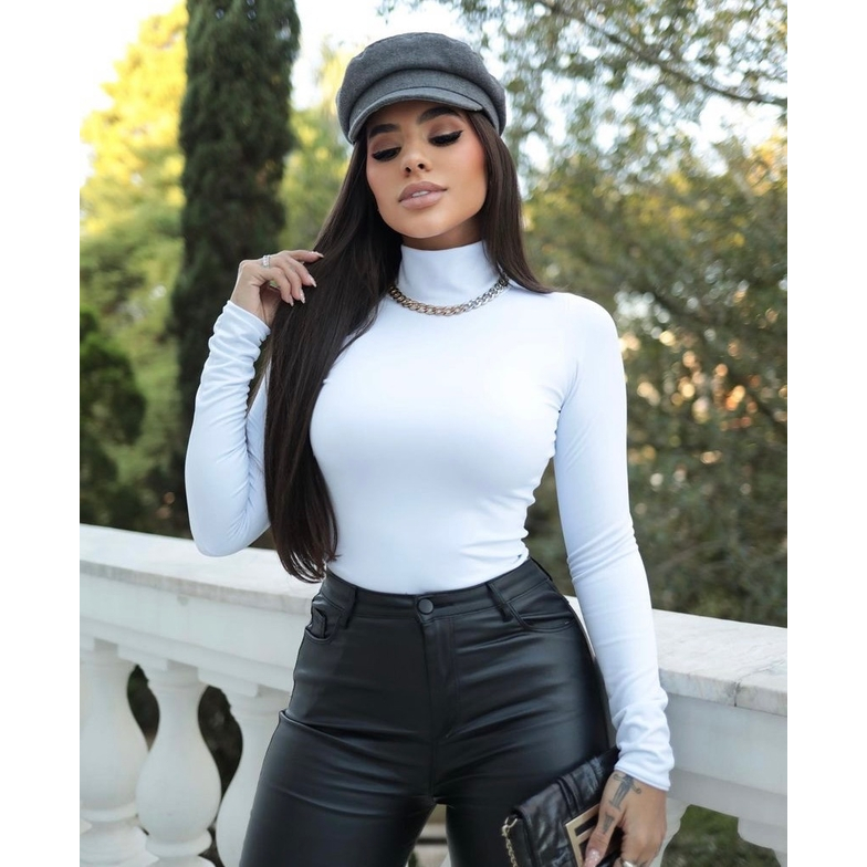 Cropped Manga Longa Nude: Onde Comprar | BuscaProdutos