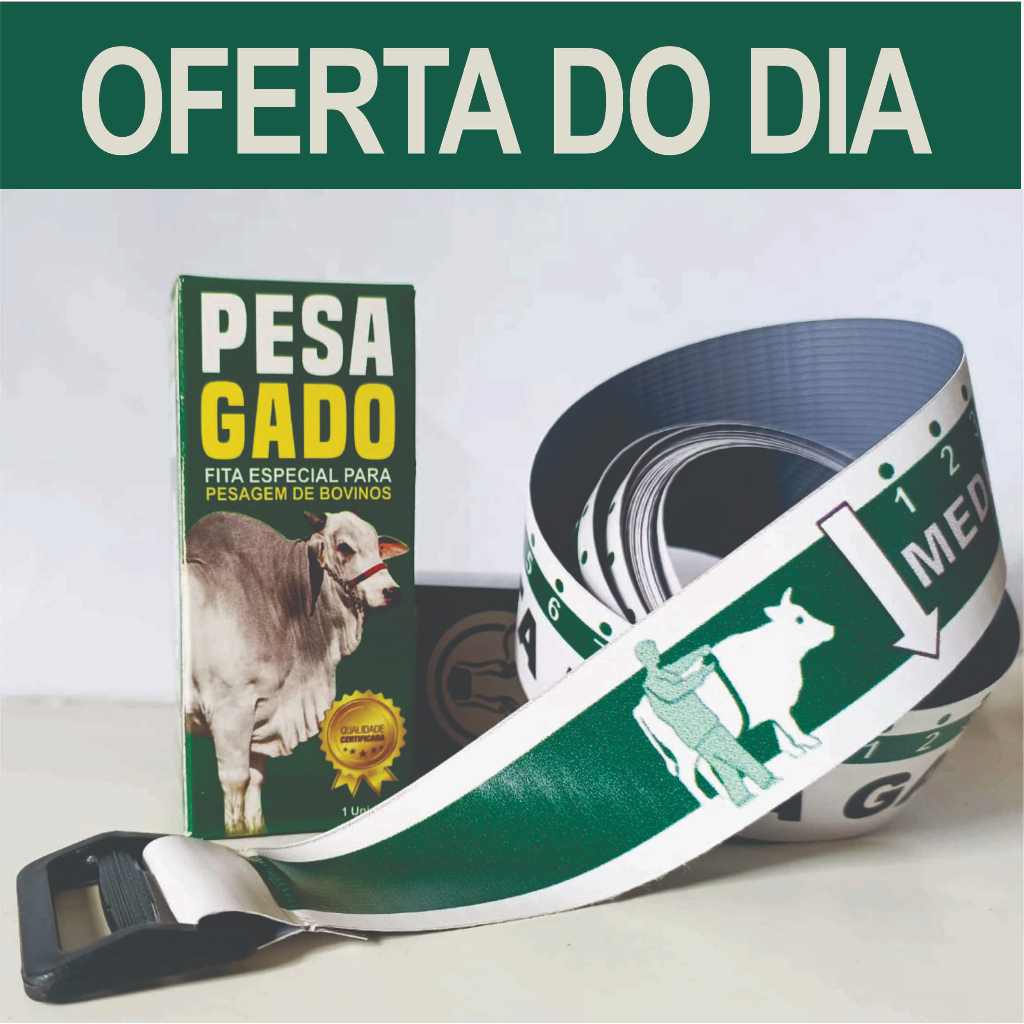 Fita Para Gado de Leite e Corte Fita metrica com Medidas de Pesagem de Bovinos para Cálculo de Peso bovino