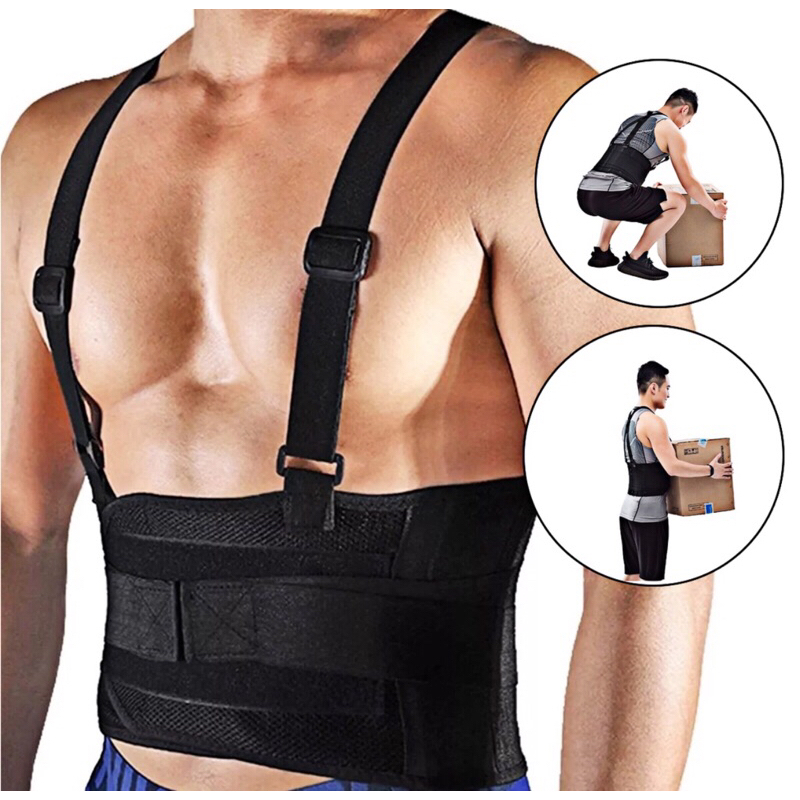 Cinta Lombar Faixa Para Carregar Peso Protege Coluna e Costas Alivia Dor Com Placa Corretor Unissex Alta Qualidade postura proteção coluna carregar peso dor na costa Cinta Lombar EPI Segurança Faixa Ergonômica Coluna Postural Proteção Carga Pesada