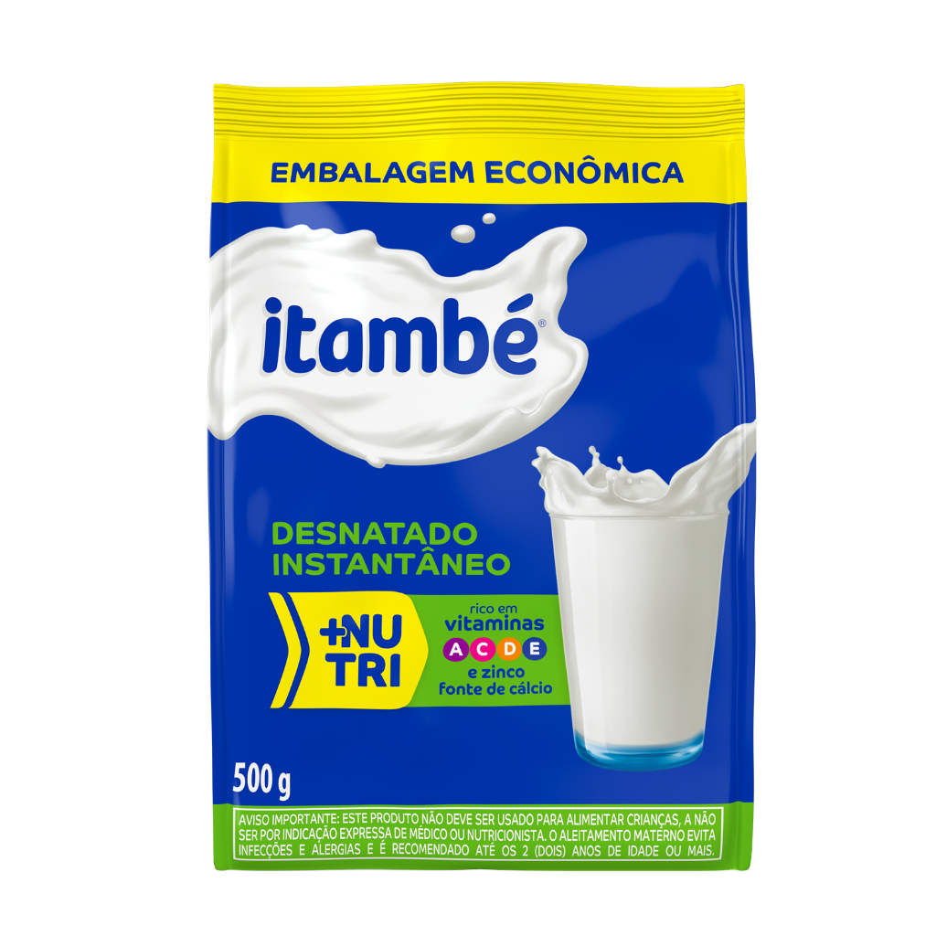 Leite em pó itambé desnatado 500g