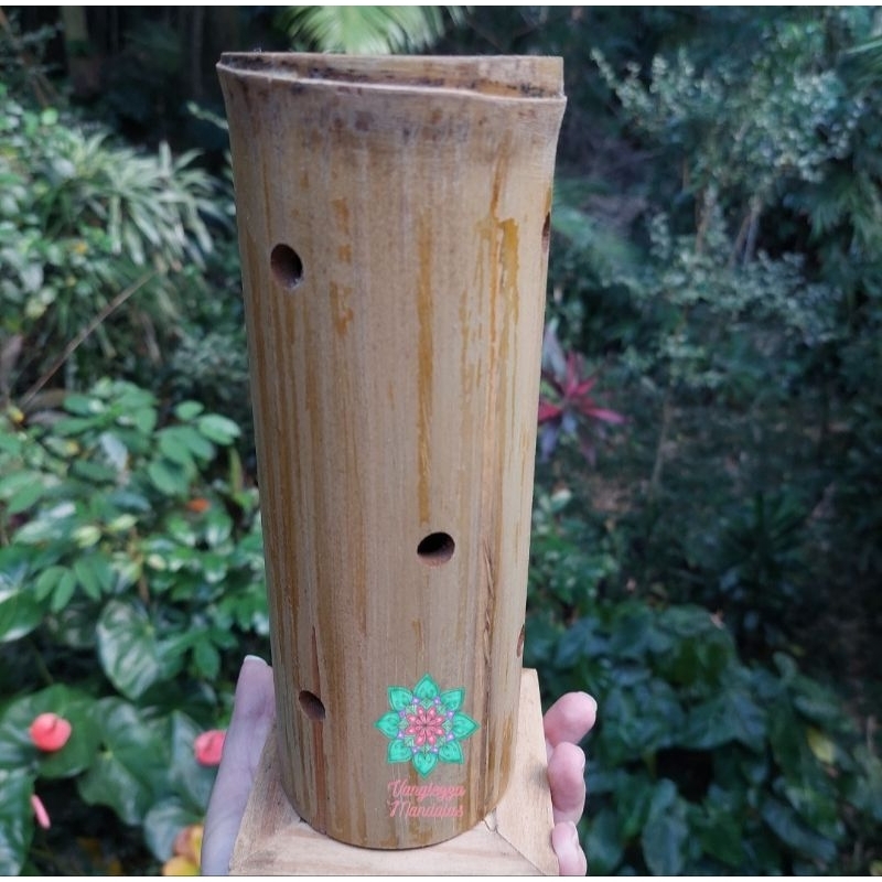 Porta incenso de bambu - bambu grosso - incensario natural