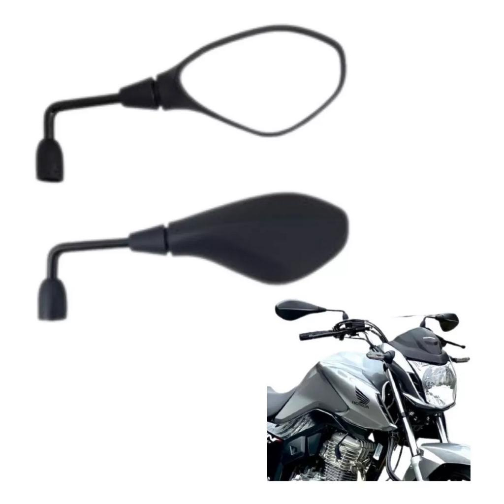 Retrovisor Bmw F800 Haste Longa Rebaixada 90° Honda biz titan fan xre cb300 em Oferta na Shopee