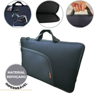Capa Case Pasta Notebook 15.6" 14.1" 17.3" com Alça Compatível Todas Marcas