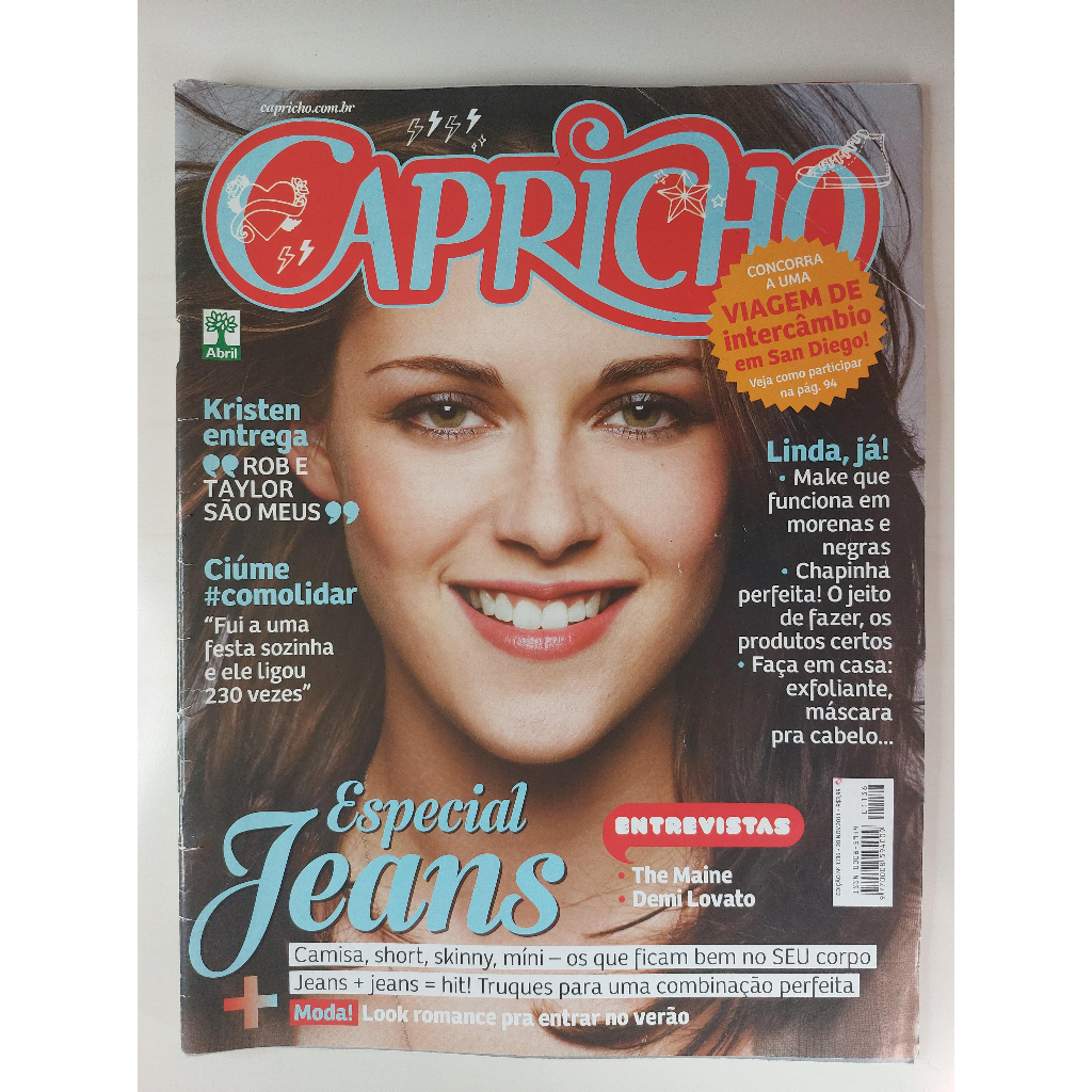 Revista Capricho 1136 Kristen Stewart Colton Haynes The Maine Demi Lovato Kim Kardashian Shakira Wanessa 20 Nov 2011