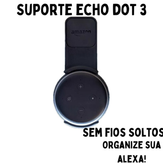 Suporte de Tomada para alexa Echo Dot 3 em Oferta na Shopee