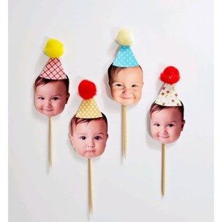 Toppers com Rostinho ( 20 unidades)