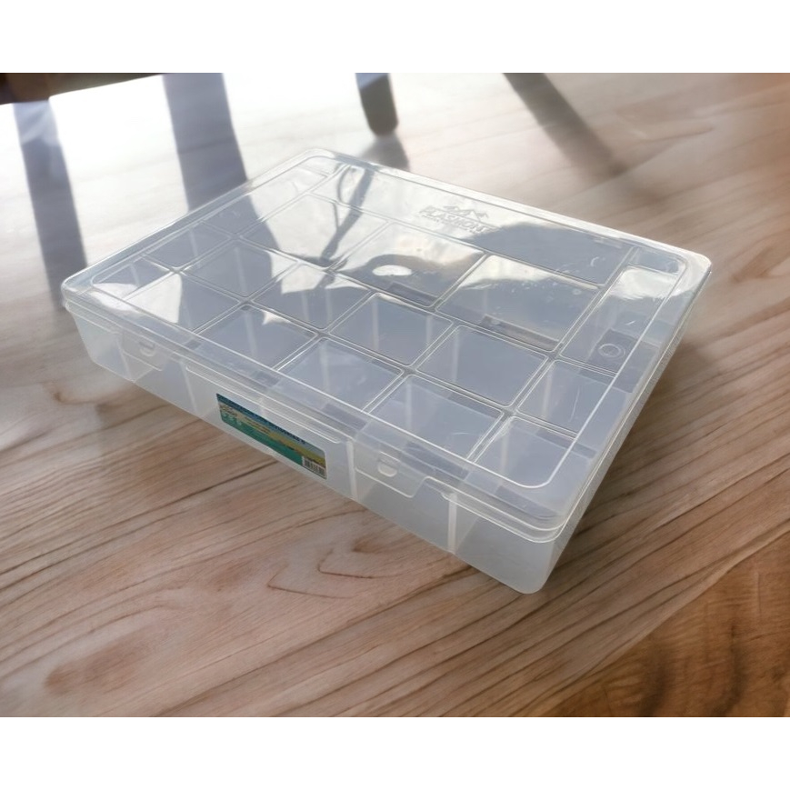 Caixa Box Organizador com 20 Divisorias Estojo de Pesca Porta Iscas Porta Trecos em Oferta na Shopee