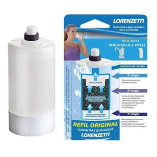 Refil Vela Original Lorenzetti  P/filtro Acqua Bela E Vitale com Carvão Ativado RV-01 em Oferta na Shopee