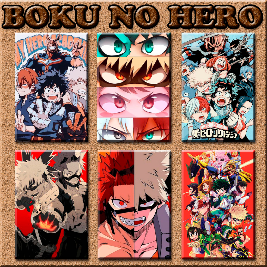 Placas Decorativas MDF Anime My Hero Academia Boku No Hero 13x20