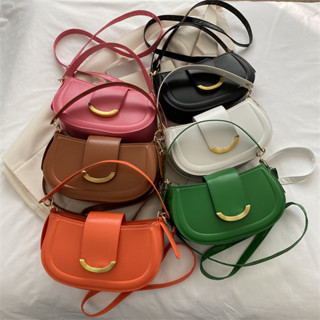 bolsa feminina transversal meia lua ombro portátil crossbody passeio[2029]