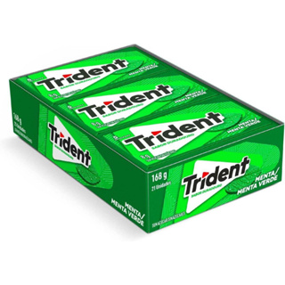 Chiclete Trident Caixa C/ 21un Menta/menta Verde em Oferta na Shopee
