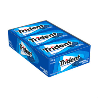 Goma de Mascar Chiclete Trident Hortelã 168g 21un