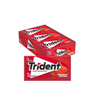 Chiclete Trident Caixa C/ 21un Morango em Oferta na Shopee