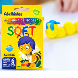 Massinha De Modelar 6 CORES 90GR ACRILEX