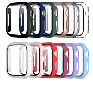 Capa Case Capinha Bumper para Apple Watch Series 7 8 9 41mm 45mm Silicone Protege Tela Com Película