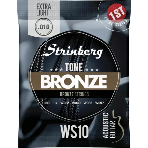 Encordoamento Cordas Strinberg Para Violão Aço Bronze 010 WS-10 em Oferta na Shopee