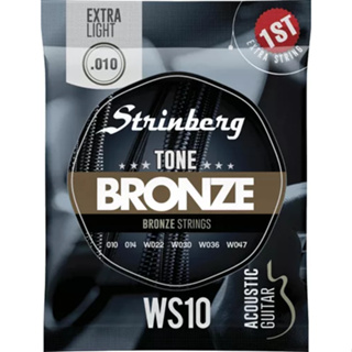 Encordoamento Cordas Strinberg Para Violão Aço Bronze 010 WS-10 em Oferta na Shopee